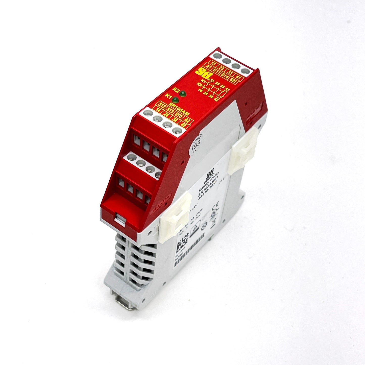 Omron SR103AM01 Safety Relay 24VAC/DC Dual‑Channel 3NO 1NC DIN Rail