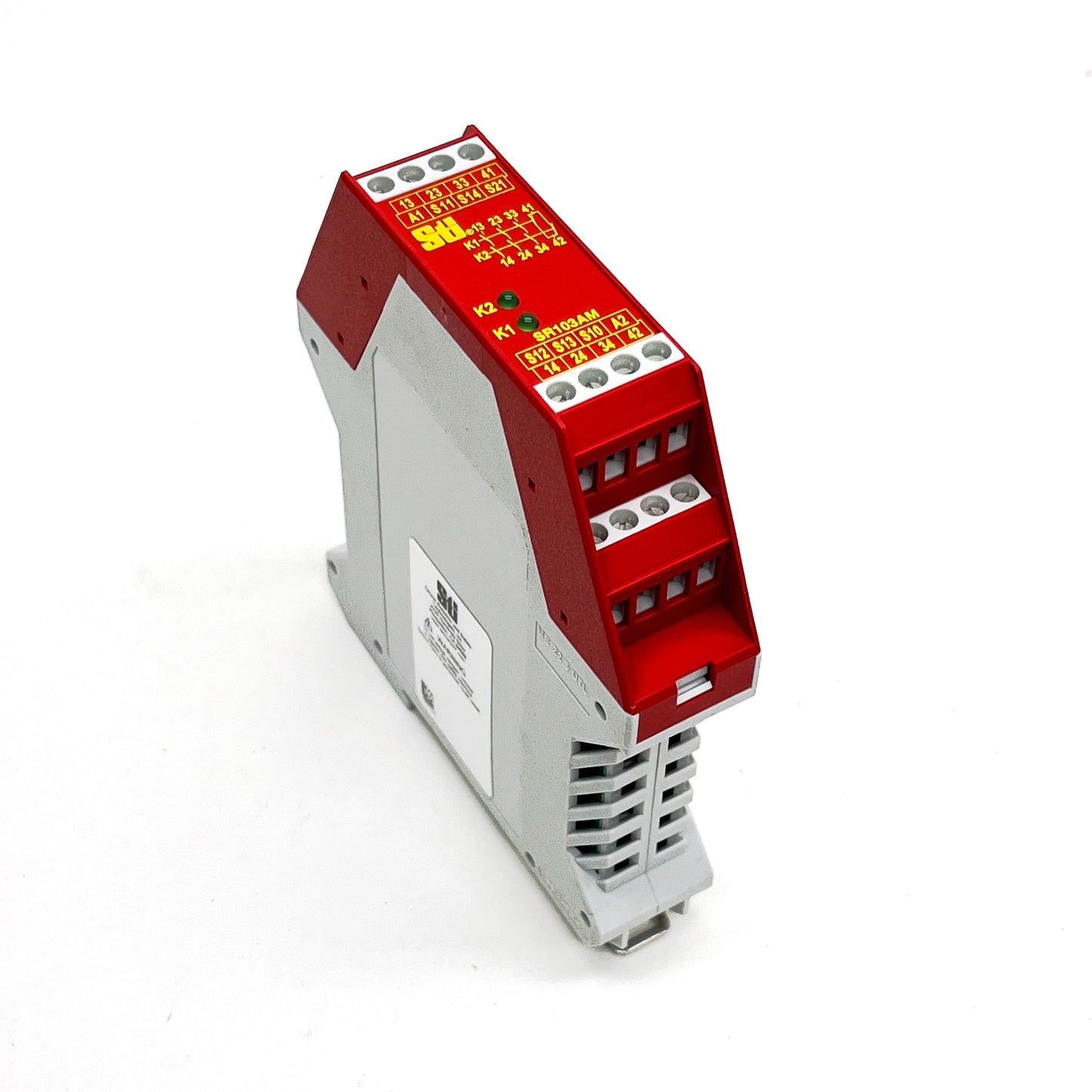 Omron SR103AM01 Safety Relay 24VAC/DC Dual‑Channel 3NO 1NC DIN Rail