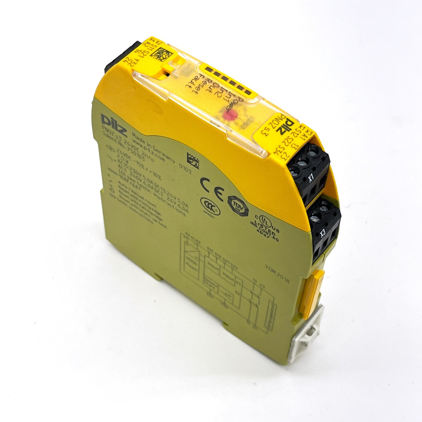 Pilz PNOZ s3 Safety Relay 24 VDC 2 NO Emergency Stop Gate Monitor DIN Rail