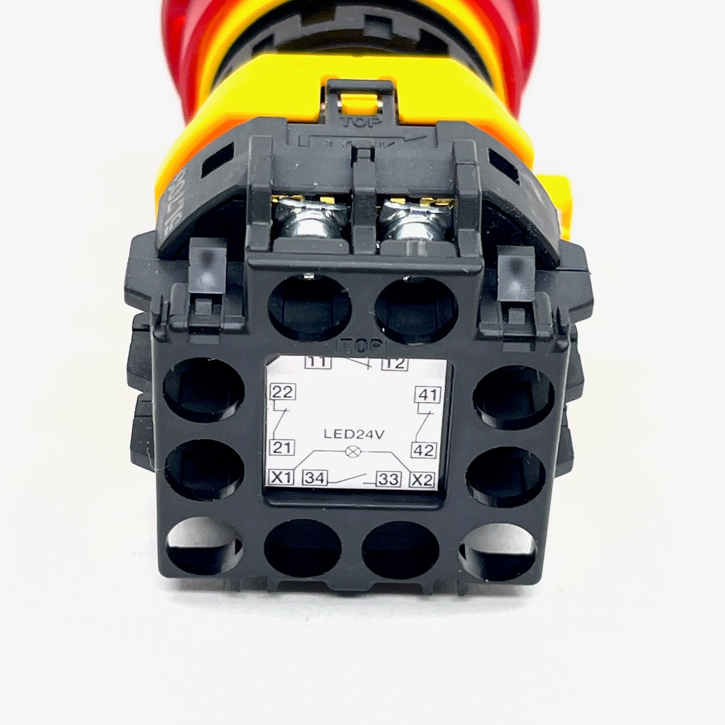 IDEC XW1E‑LV Ø40 mm Emergency‑Stop Switch LED 24 V Panel Mount