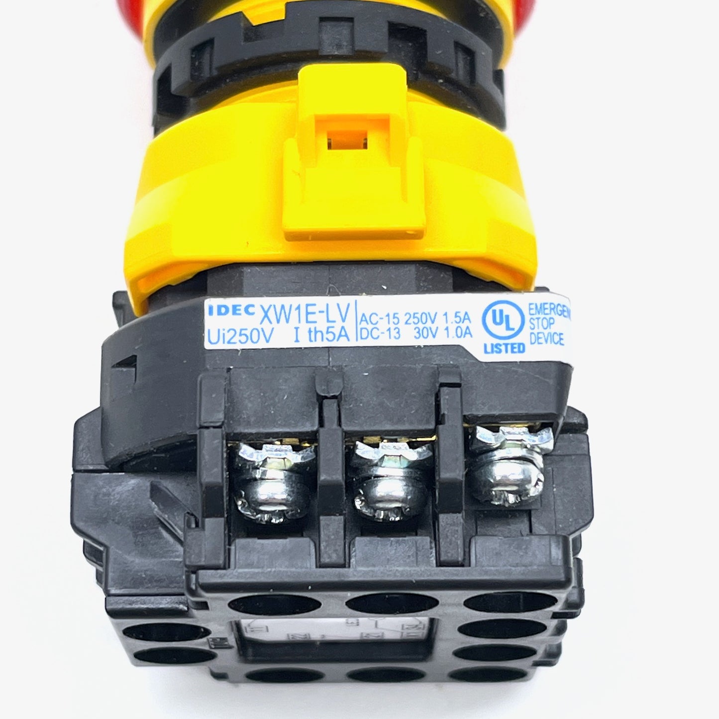 IDEC XW1E‑LV Ø40 mm Emergency‑Stop Switch LED 24 V Panel Mount