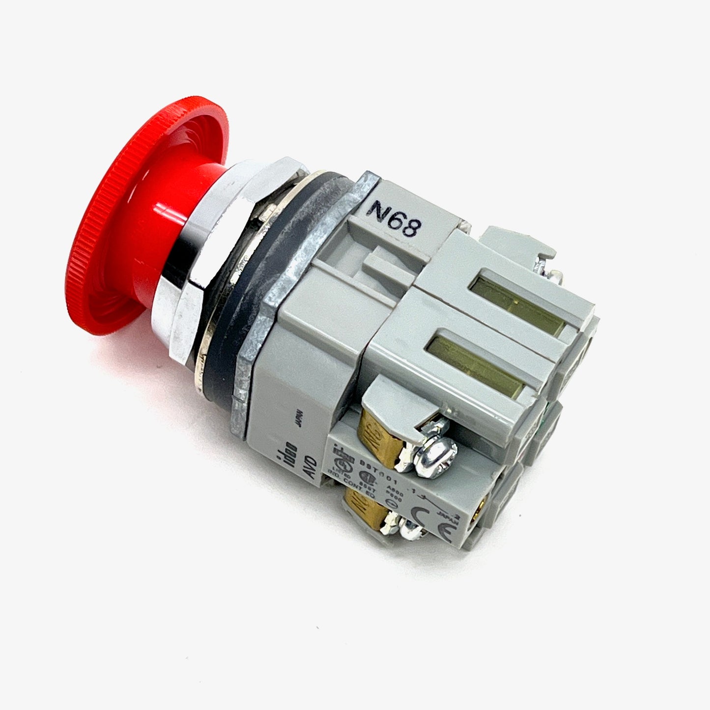 IDEC AVD311N-R Emergency Stop Switch 40 mm Mushroom Twist‑Release 10A 440VAC