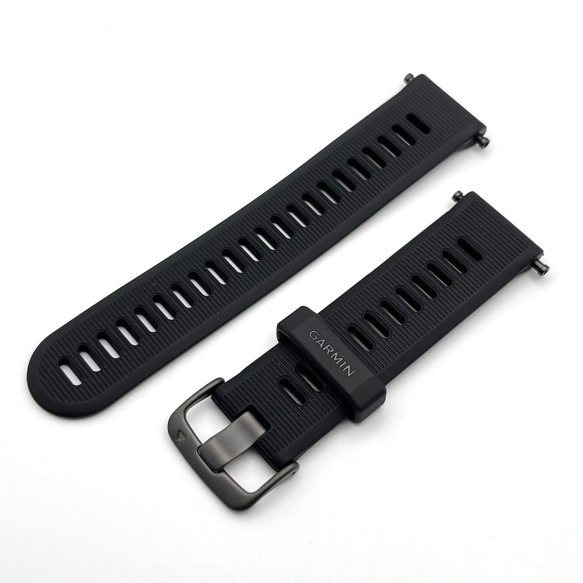 Silicone band for Garmin Forerunner 945 (black) 100% Genuine 22mm T6 New