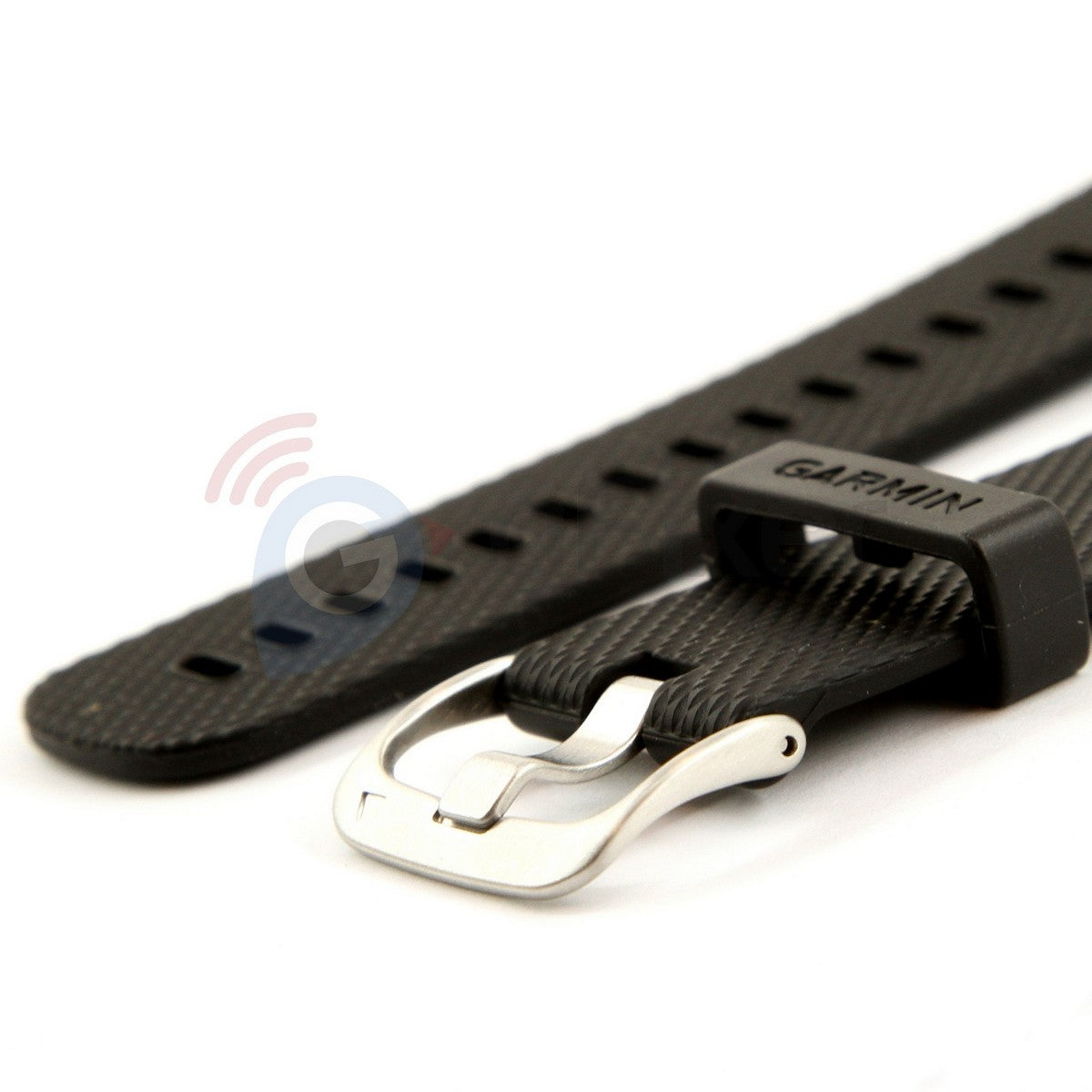 Silicone band for Garmin vivomove HR Black/silver. Quick Release 20mm. OEM (without screwdrivers and box). Size - LARGE New