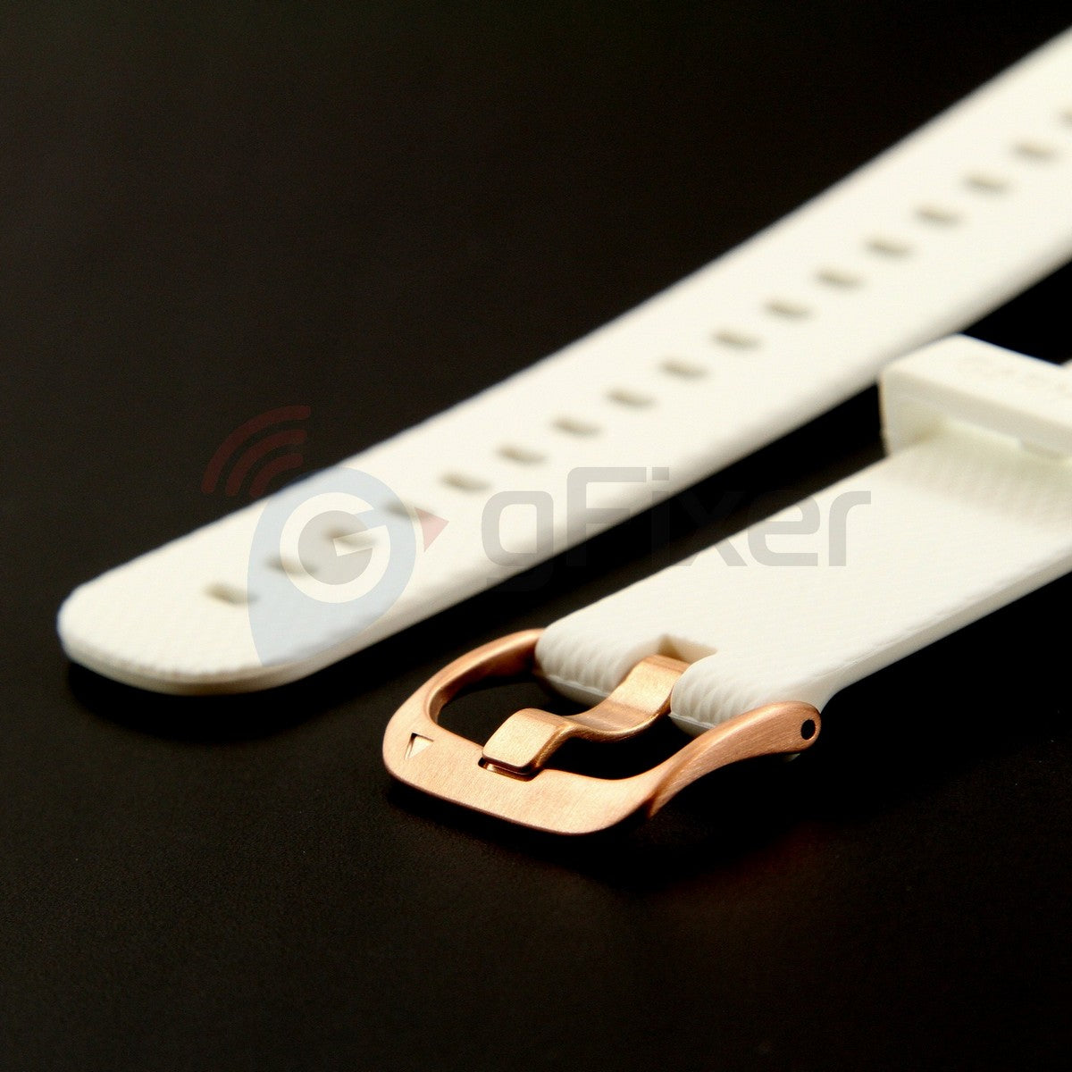 Silicone band for Garmin vivomove HR White/gold. Quick Release 20mm. OEM (without screwdrivers and box). Size - LARGE New