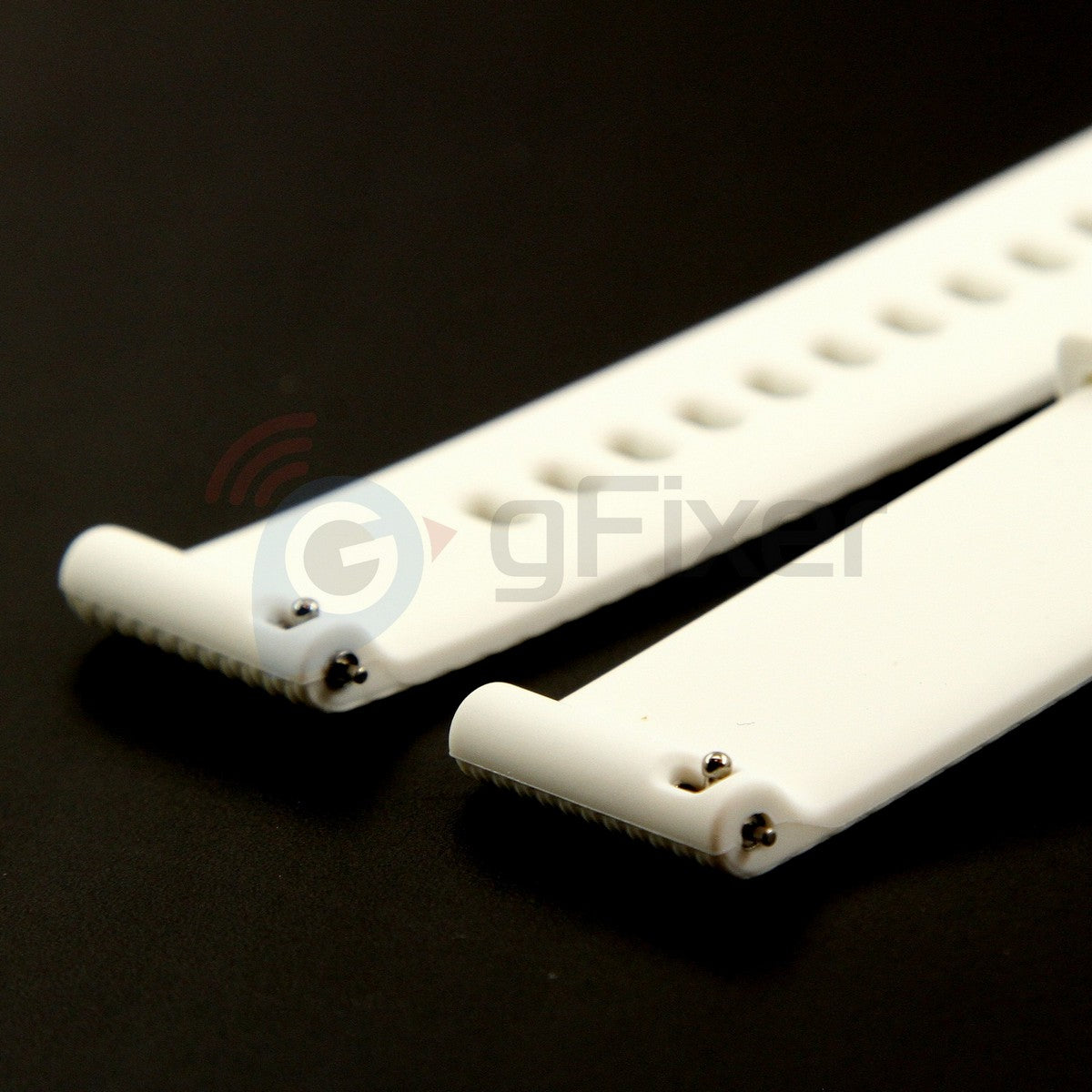 Silicone band for Garmin vivomove HR White/gold. Quick Release 20mm. OEM (without screwdrivers and box). Size - LARGE New
