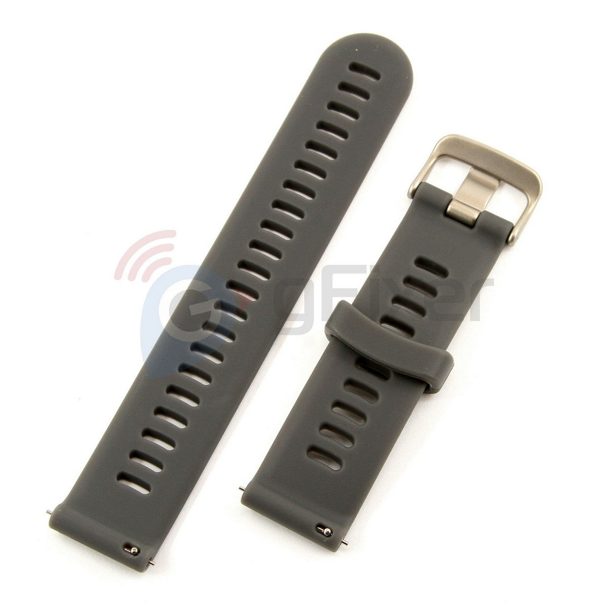 Silicone band for Garmin Forerunner 645 Slate Grey. Quick Release 20 mm New