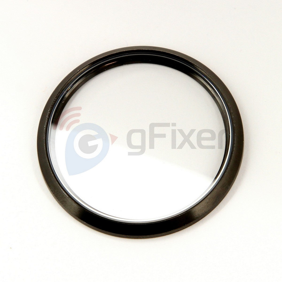 Front case bezel ring for Garmin vivomove HR (black, with glass) New