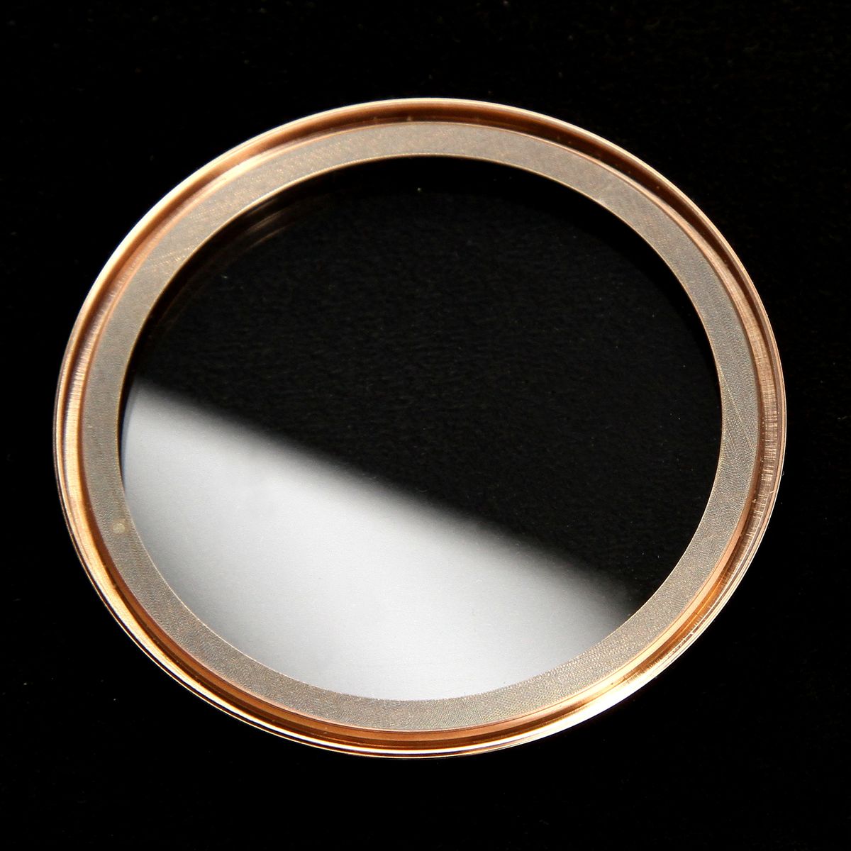Front case bezel ring for Garmin vivomove HR (rose gold, with glass) New