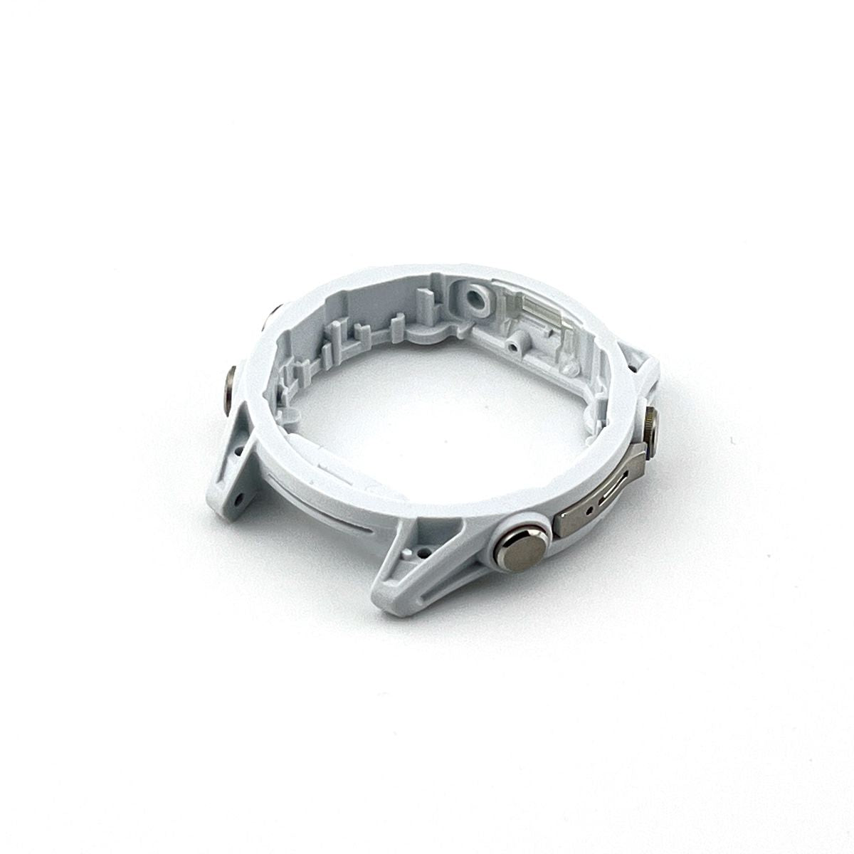 Middle case for Garmin Fenix 8 (43 mm) with buttons (white/silver