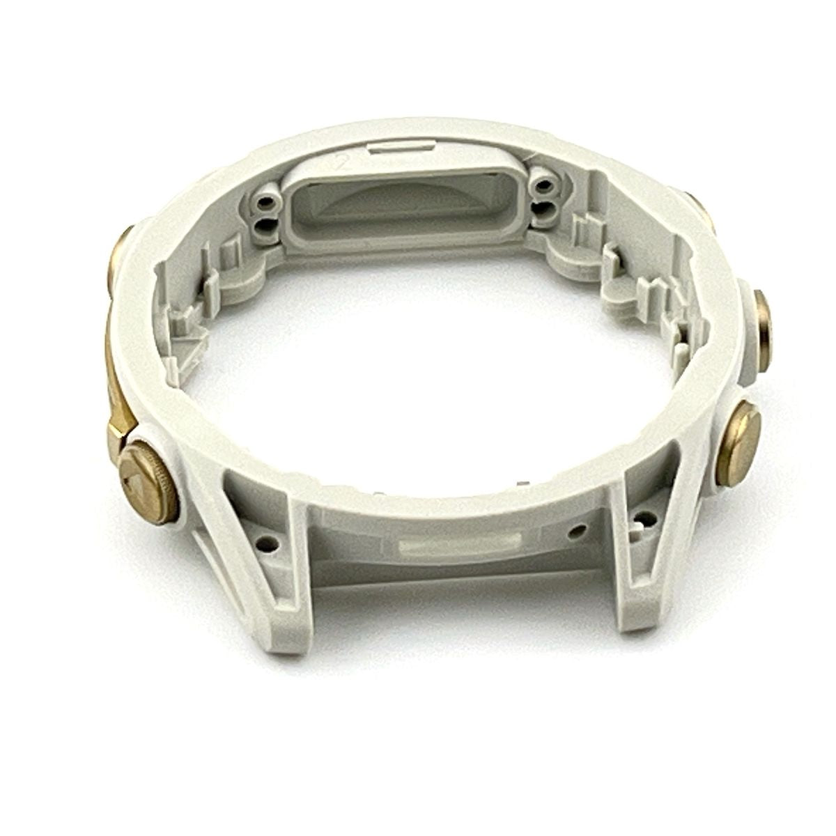 Middle case for Garmin Fenix 8 (43 mm) with buttons (white/soft gold) New