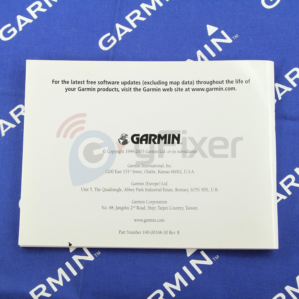 user's manual and reference guide for Garmin MapSource Used