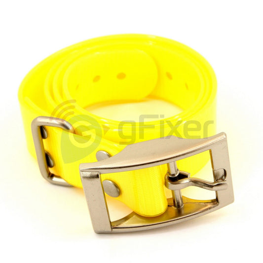 Replacement collar strap for Garmin T 5 (yellow) New