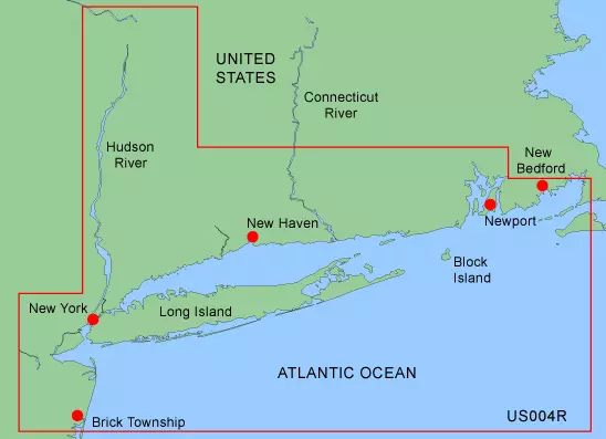 Data card BlueChart for Garmin GPSMAP MUS004R (New York) Used