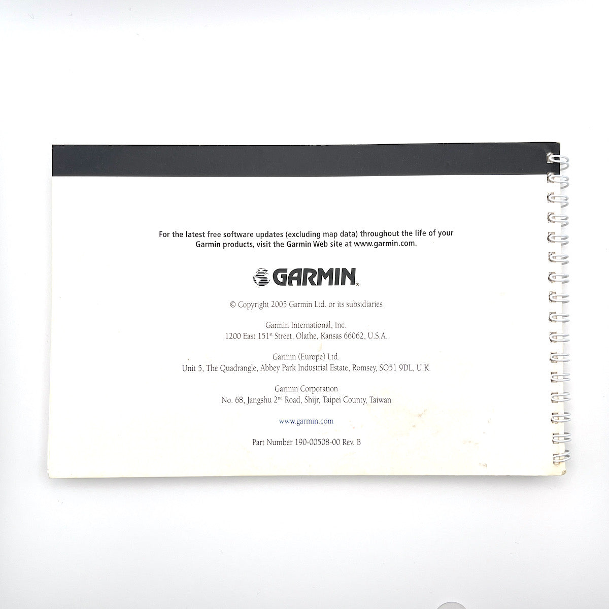 owner's manual for Garmin GPSMAP 376C (English) Used