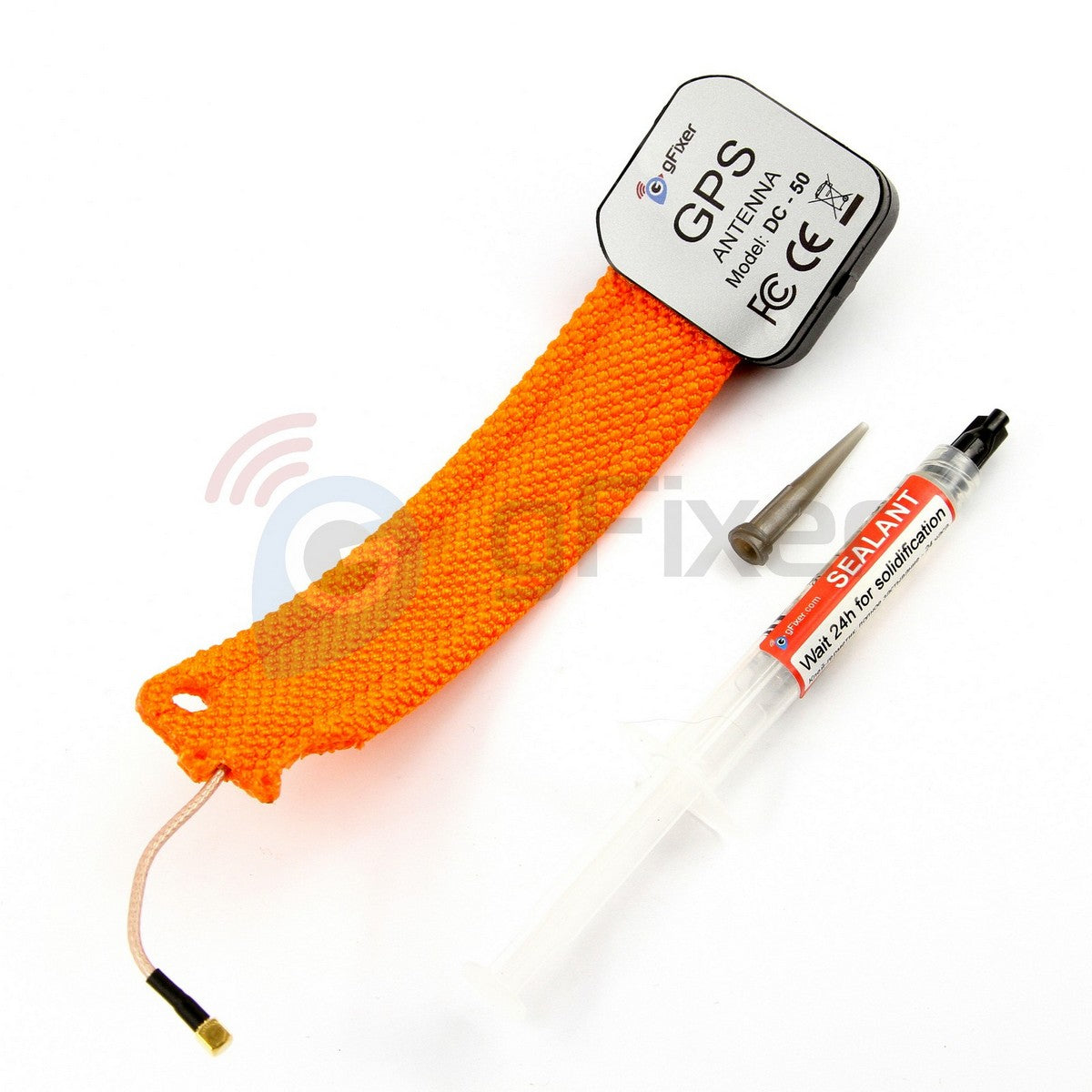 GPS antenna collar for Garmin DC 50 (orange band) MMCX New