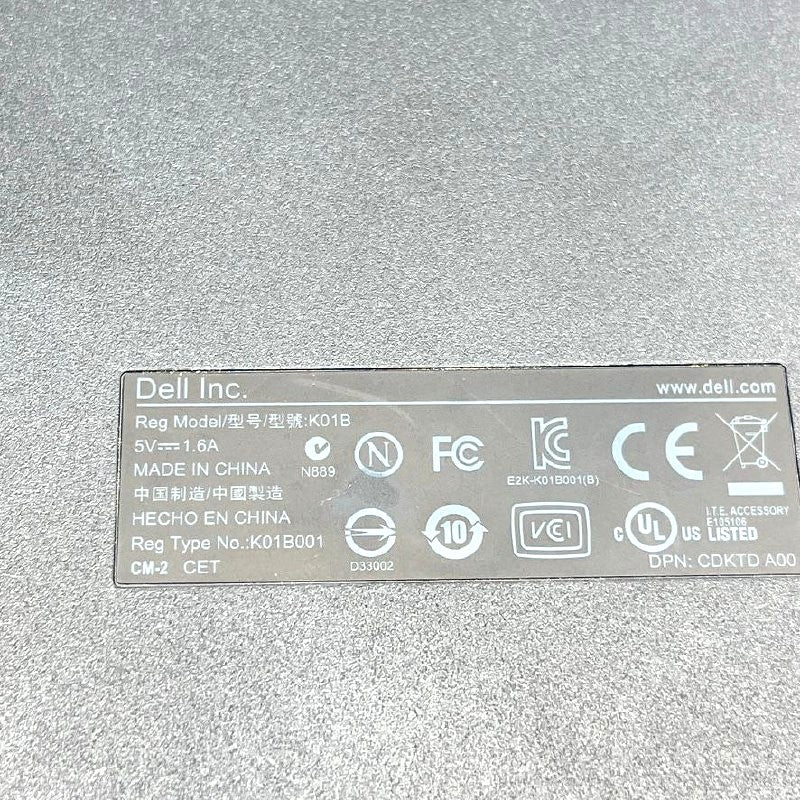Dell External Slim USB DVD-RW Drive K01B DPN CDKTD A00 Portable