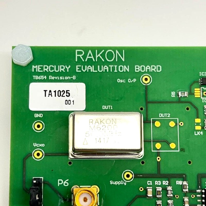 RAKON Mercury Evaluation Board TB654 w/ M6200 50.0MHz Oscillator