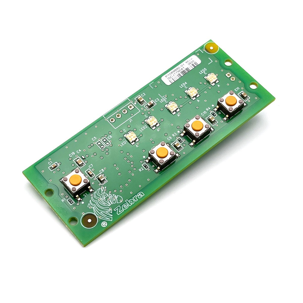 Control Panel PCB for Zebra ZD410 P1079903-015 with buttons and LED's used