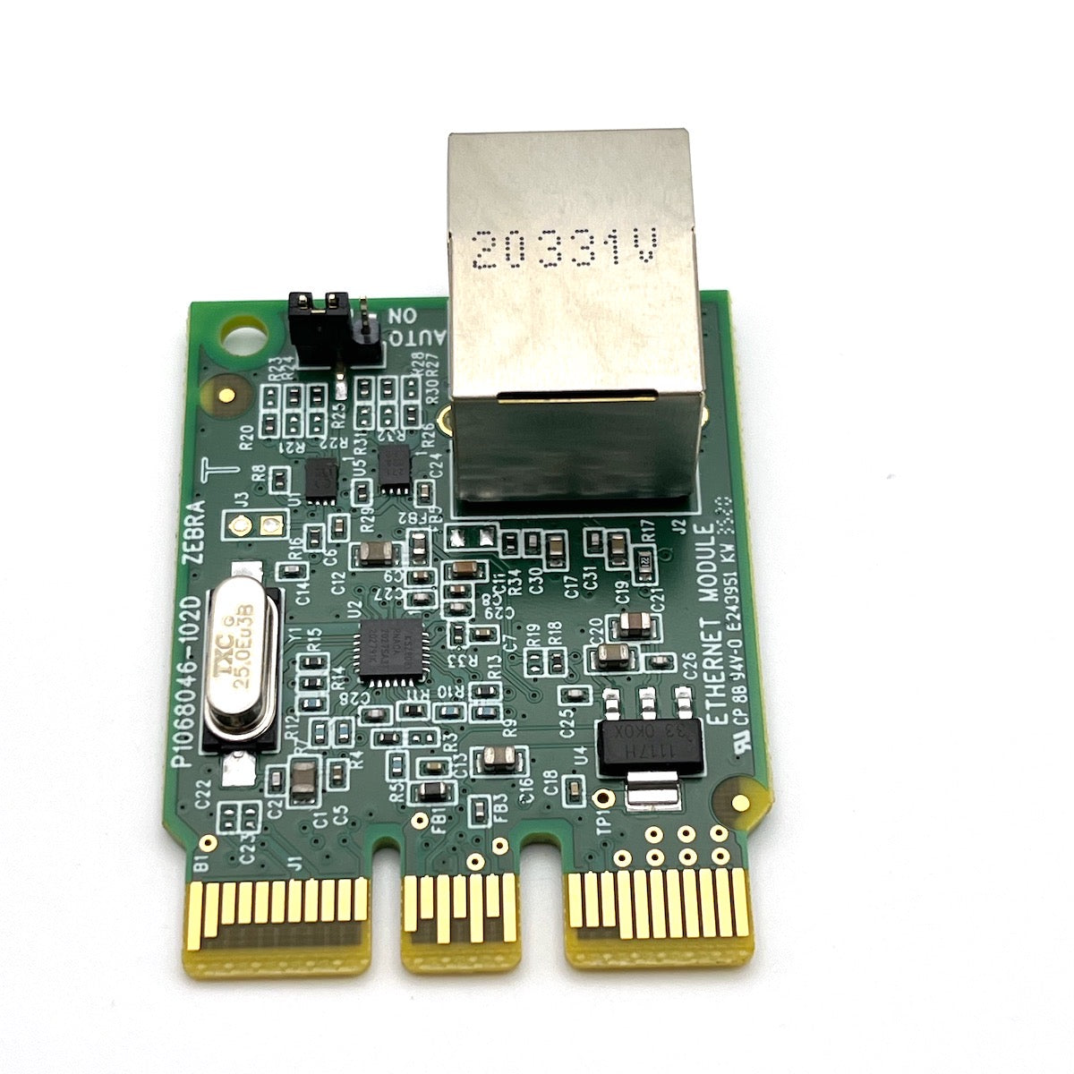 Ethernet Module PCB for Zebra ZD410 P1080383-442 with frame part used