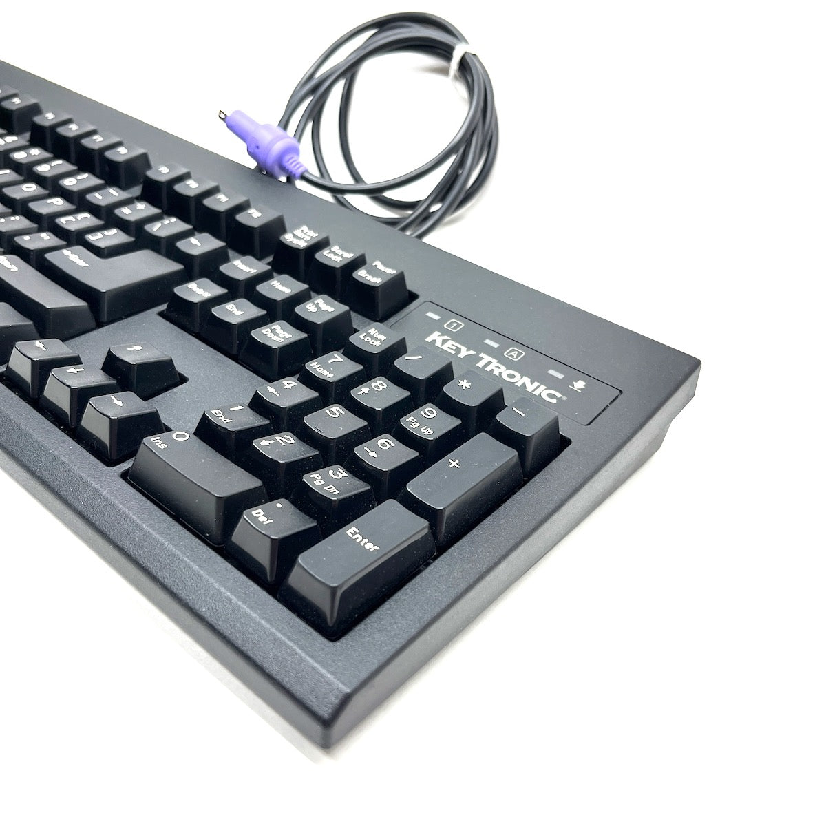 Key Tronic KT800P2N10P 104-Key PS/2 Windows Multimedia Keyboard Black
