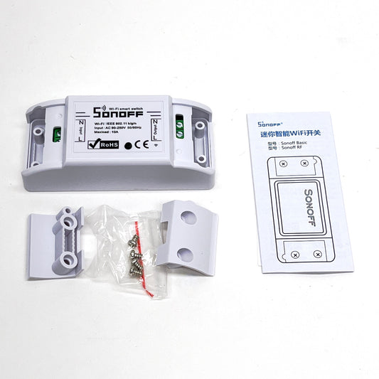 Smart relay for Garmin Sonoff Basic RF Supports RF 433MHz remote and Wi-Fi control Used