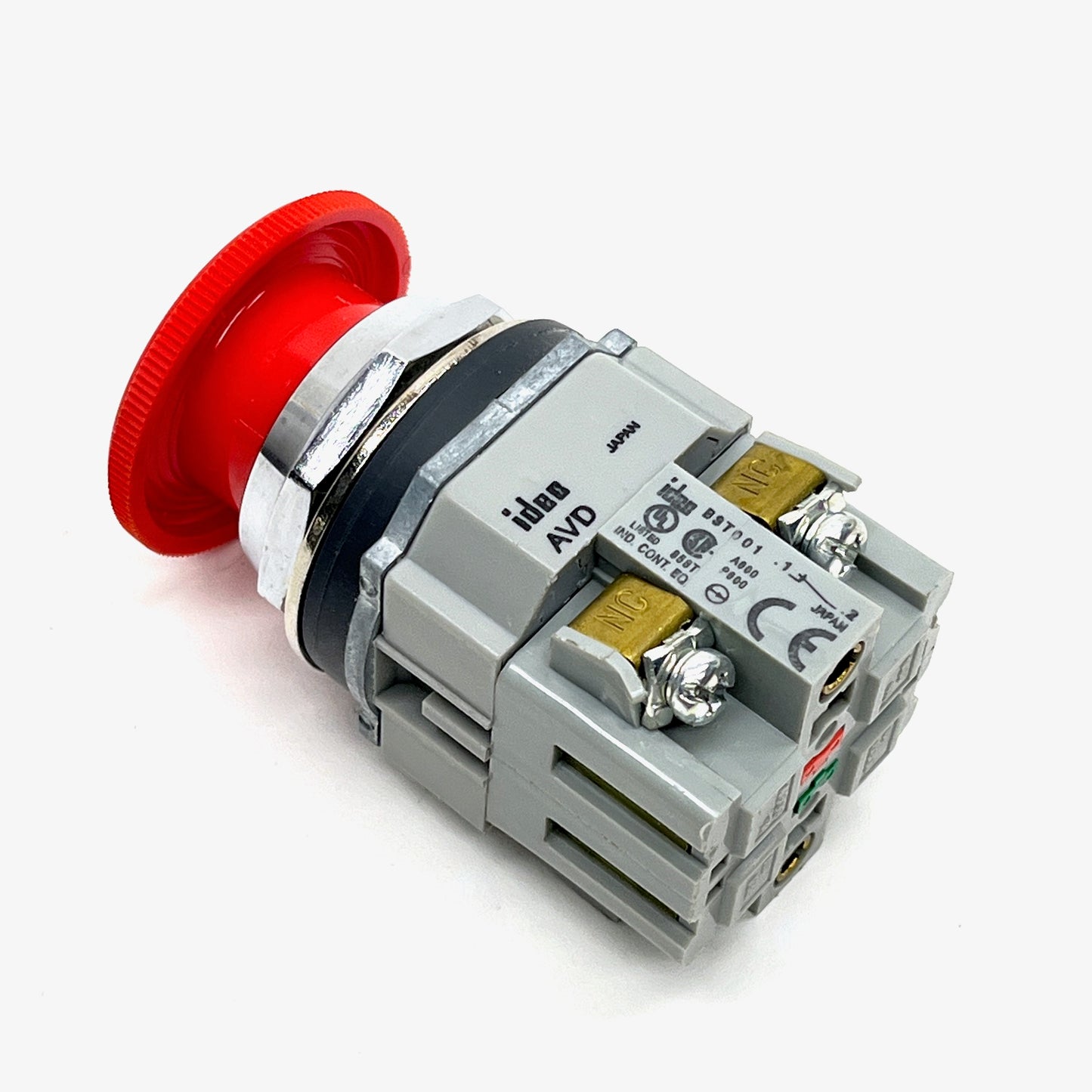 IDEC AVD311N-R Emergency Stop Switch 40 mm Mushroom Twist‑Release 10A 440VAC