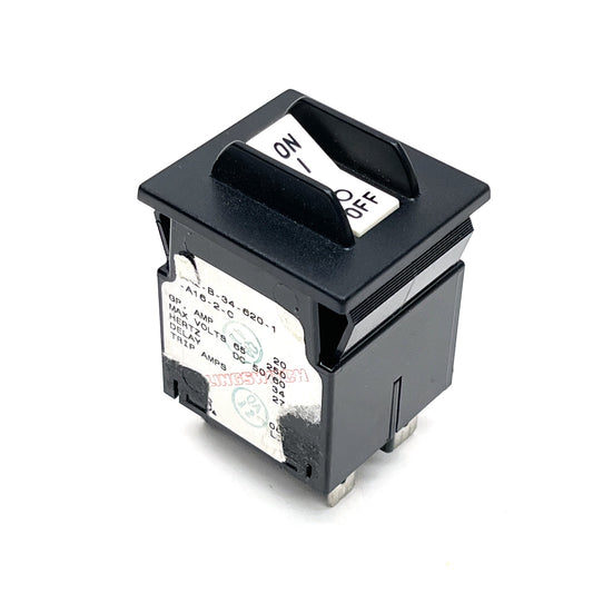 Carling Tech M‑Series Hydraulic Magnetic 20A 250VAC/80VDC 2‑Pole Panel Breaker