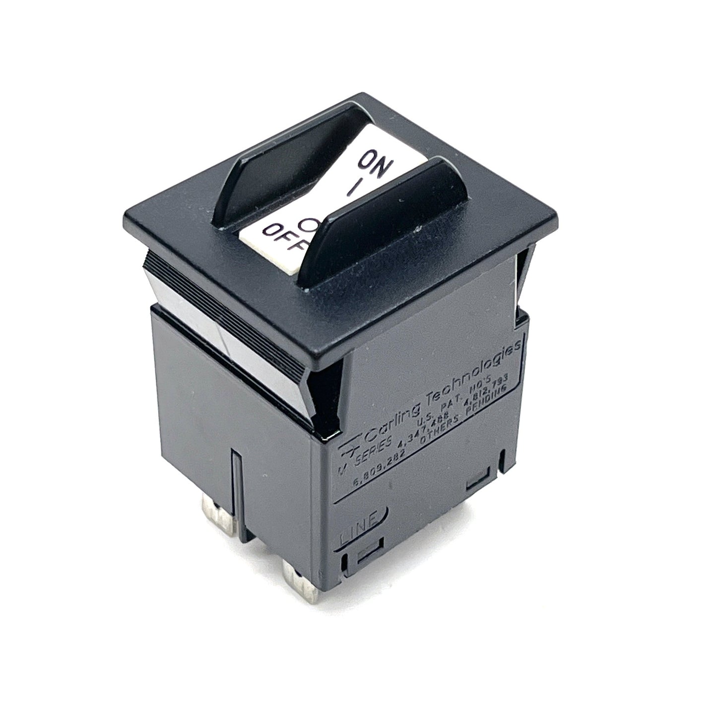 Carling Tech M‑Series Hydraulic Magnetic 20A 250VAC/80VDC 2‑Pole Panel Breaker