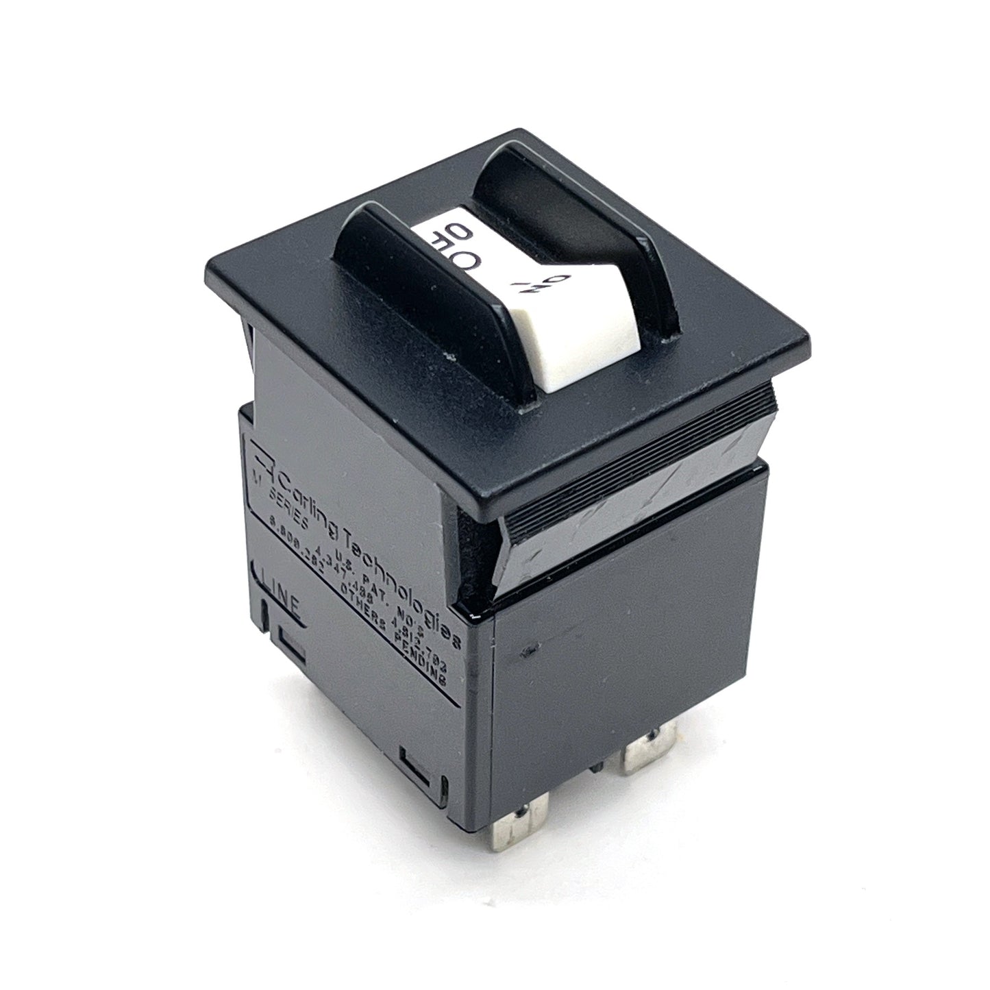 Carling Tech M‑Series Hydraulic Magnetic 20A 250VAC/80VDC 2‑Pole Panel Breaker