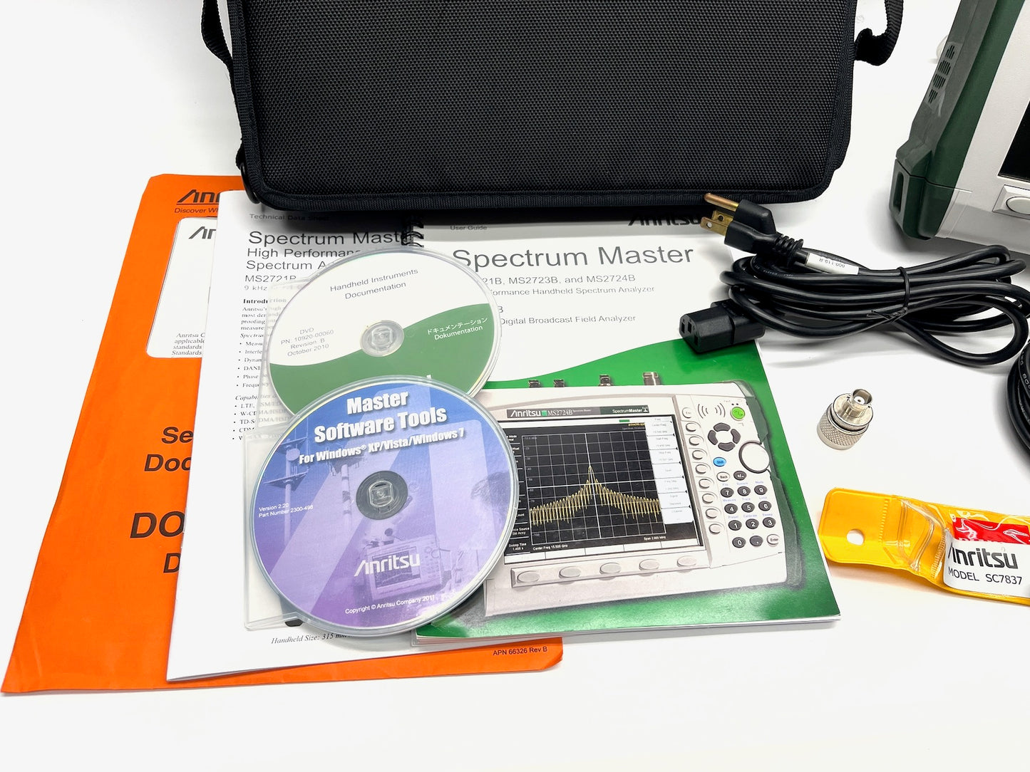 Anritsu MS2721B Spectrum Master 9 kHz–7.1 GHz with Tracking Generator – Tested & Working – Complete Kit