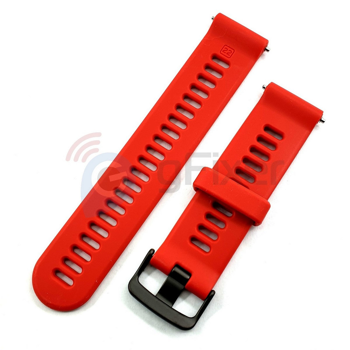 Silicone band  for Garmin Forerunner 745 magma red. Quick Release 22 mm New