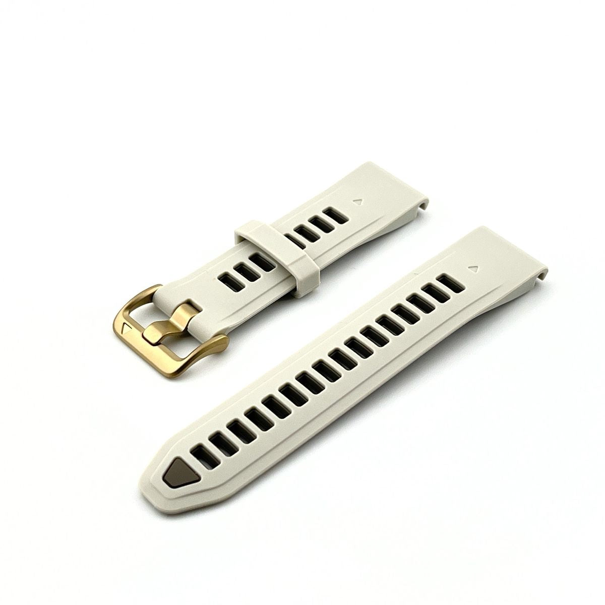 Silicone band for Garmin Fenix 8 (43mm) Soft gold buckle, QuickFit 20mm. OEM (without screwdrivers and box) New