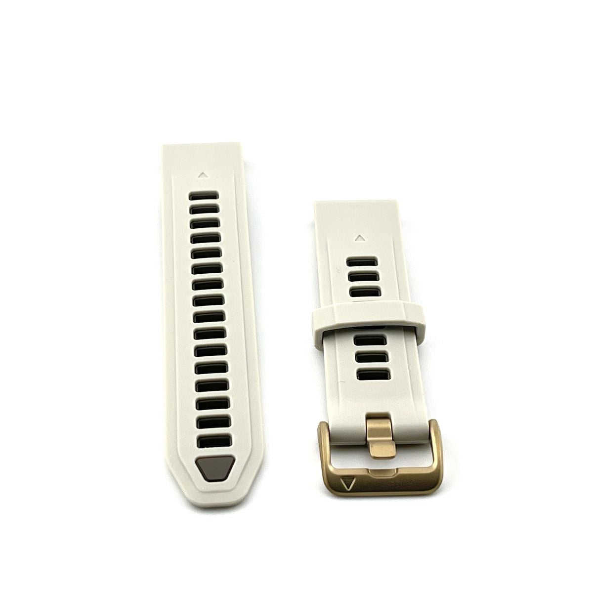 Silicone band for Garmin Fenix 8 (43mm) Soft gold buckle, QuickFit 20mm. OEM (without screwdrivers and box) New