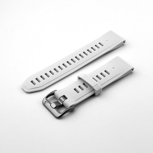 Silicone band  for Garmin Fenix 8 (43mm) Silver buckle, QuickFit 20mm. OEM (without screwdrivers and box) New