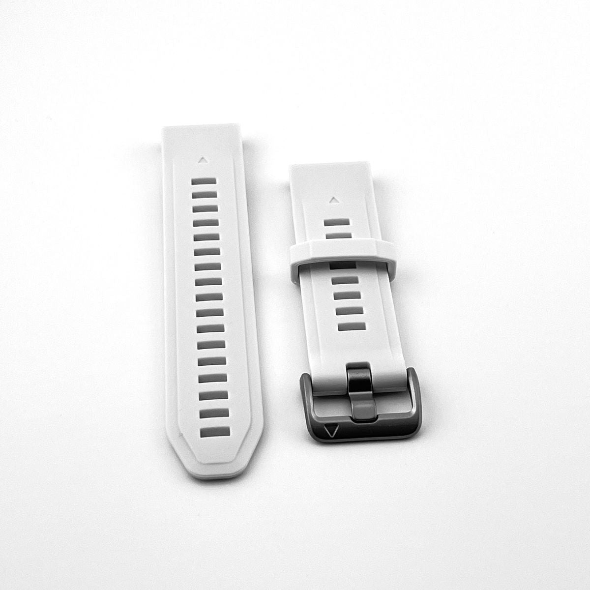 Silicone band for Garmin Fenix 8 (43mm) Silver buckle, QuickFit 20mm. OEM (without screwdrivers and box) New