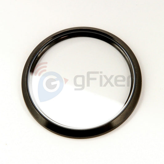 Front case bezel ring for Garmin vivomove HR (black, with glass) New