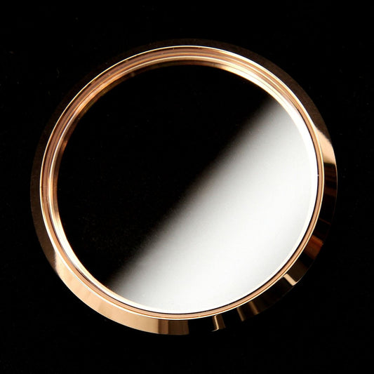 Front case bezel ring for Garmin vivomove HR (rose gold, with glass) New