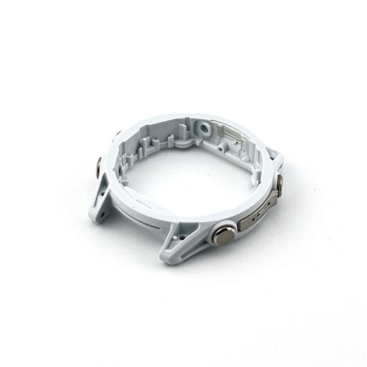 Middle case for Garmin Fenix 8 (43 mm) with buttons (white/silver) New