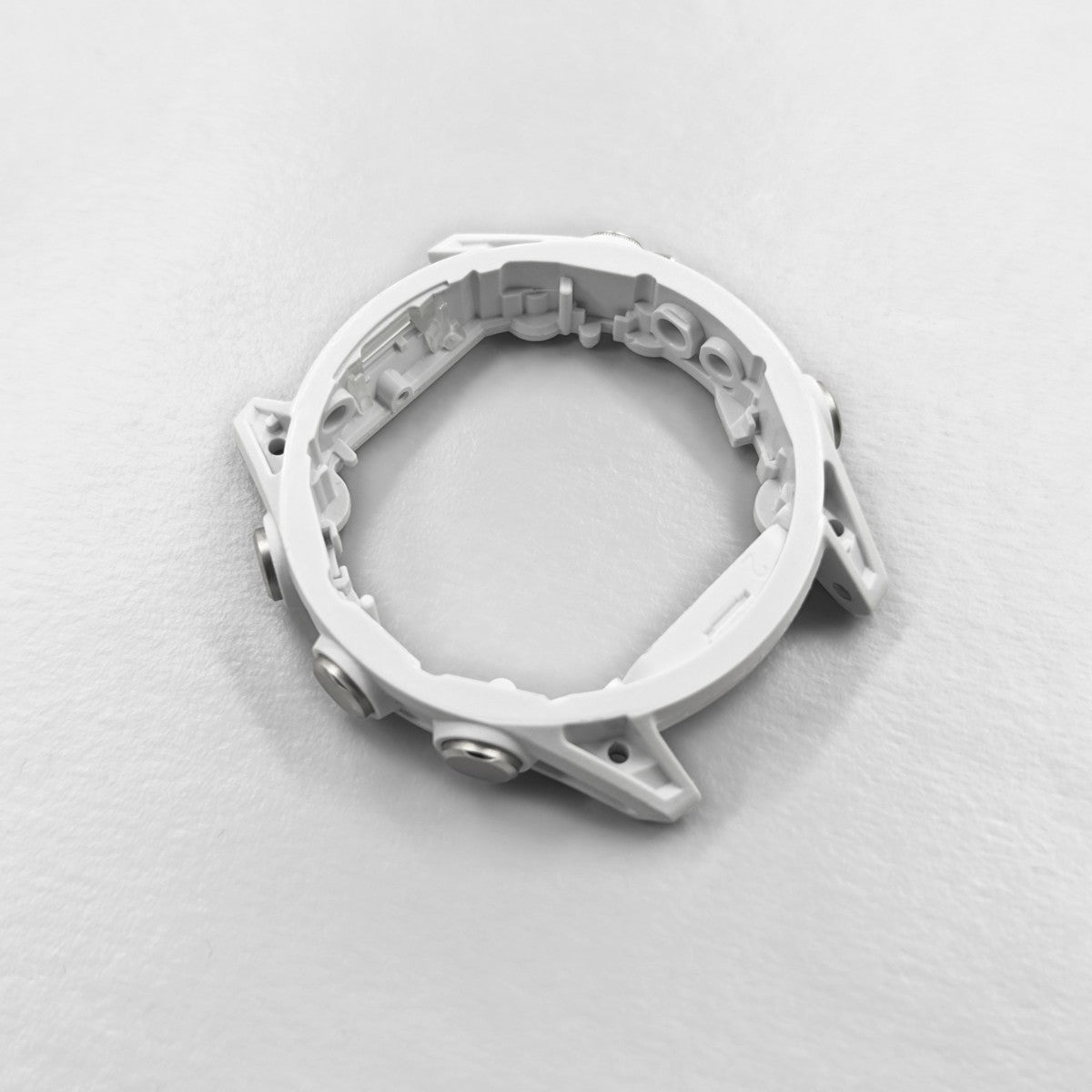 Middle case for Garmin Fenix 8 (43 mm) with buttons (white/silver) New