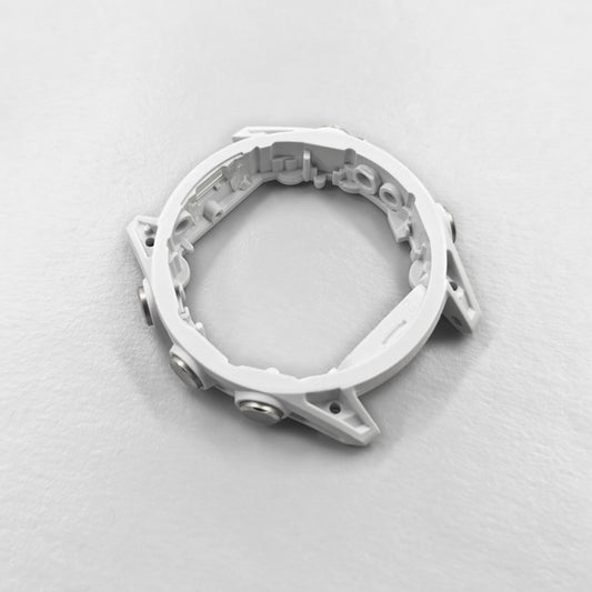 Middle case for Garmin Fenix 8 (43 mm) with buttons (white/silver) New