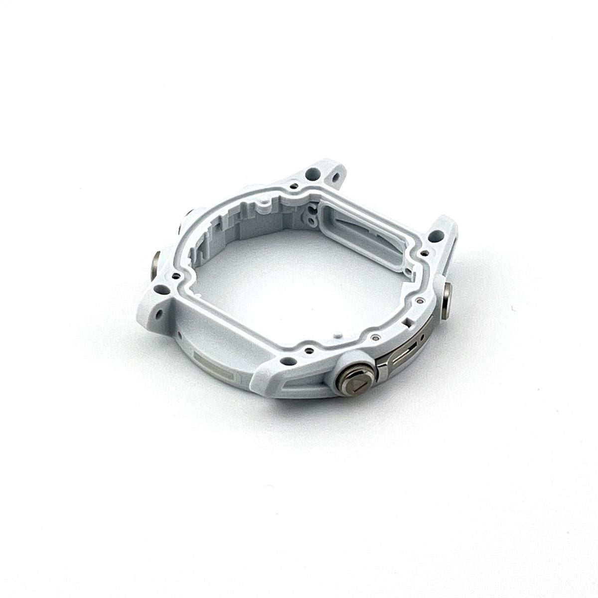Middle case for Garmin Fenix 8 (43 mm) with buttons (white/silver
