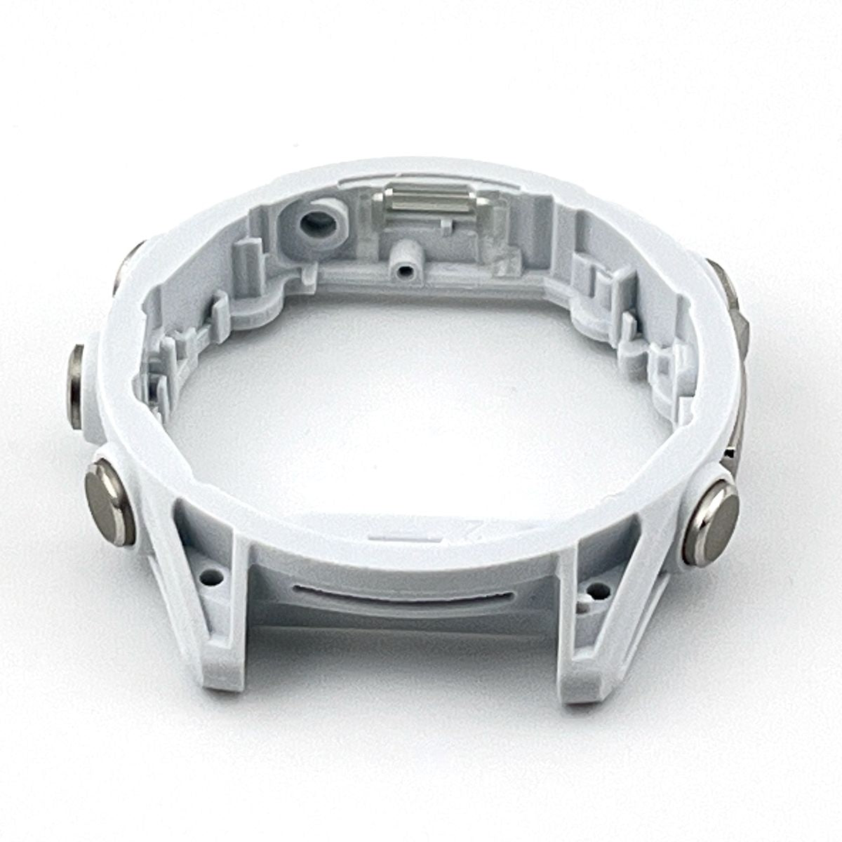 Middle case for Garmin Fenix 8 (43 mm) with buttons (white/silver