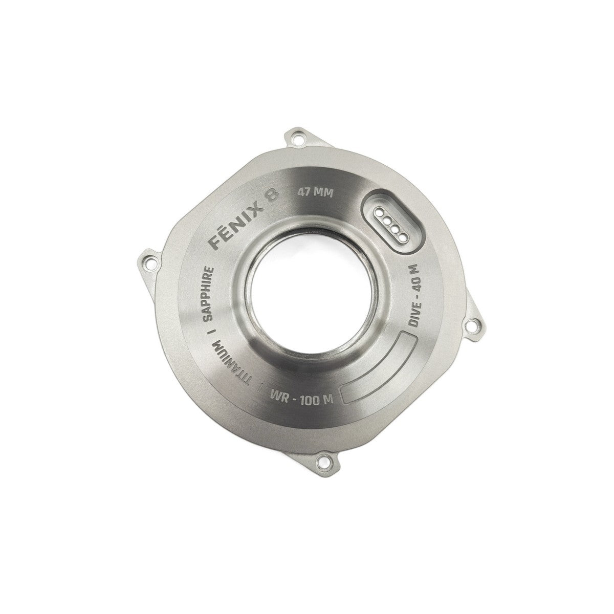 Back case for Garmin Fenix 8 (47 mm) without contacts (titanium) New