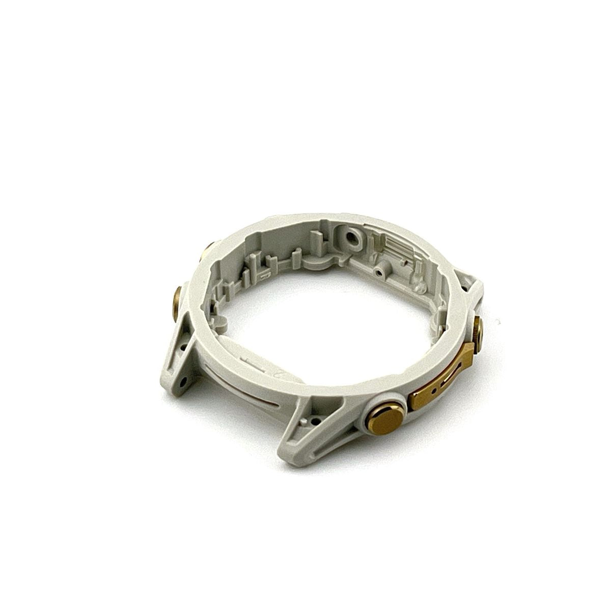 Middle case for Garmin Fenix 8 (43 mm) with buttons (white/soft gold) New