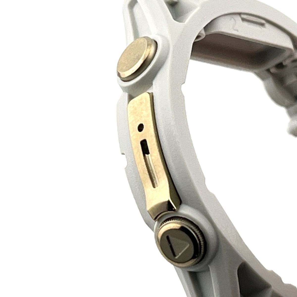Middle case for Garmin Fenix 8 (43 mm) with buttons (white/soft gold) New