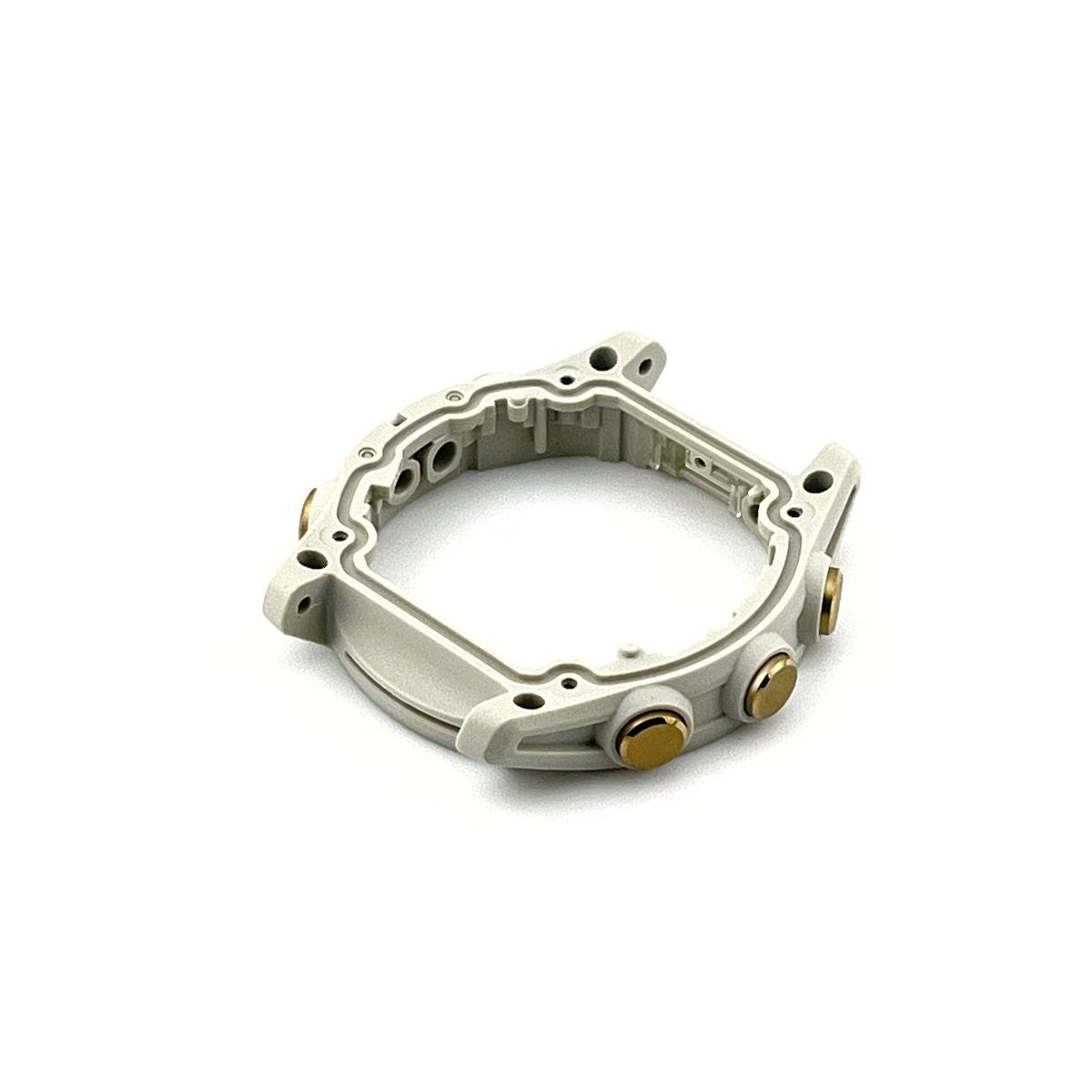 Middle case for Garmin Fenix 8 (43 mm) with buttons (white/soft gold) New