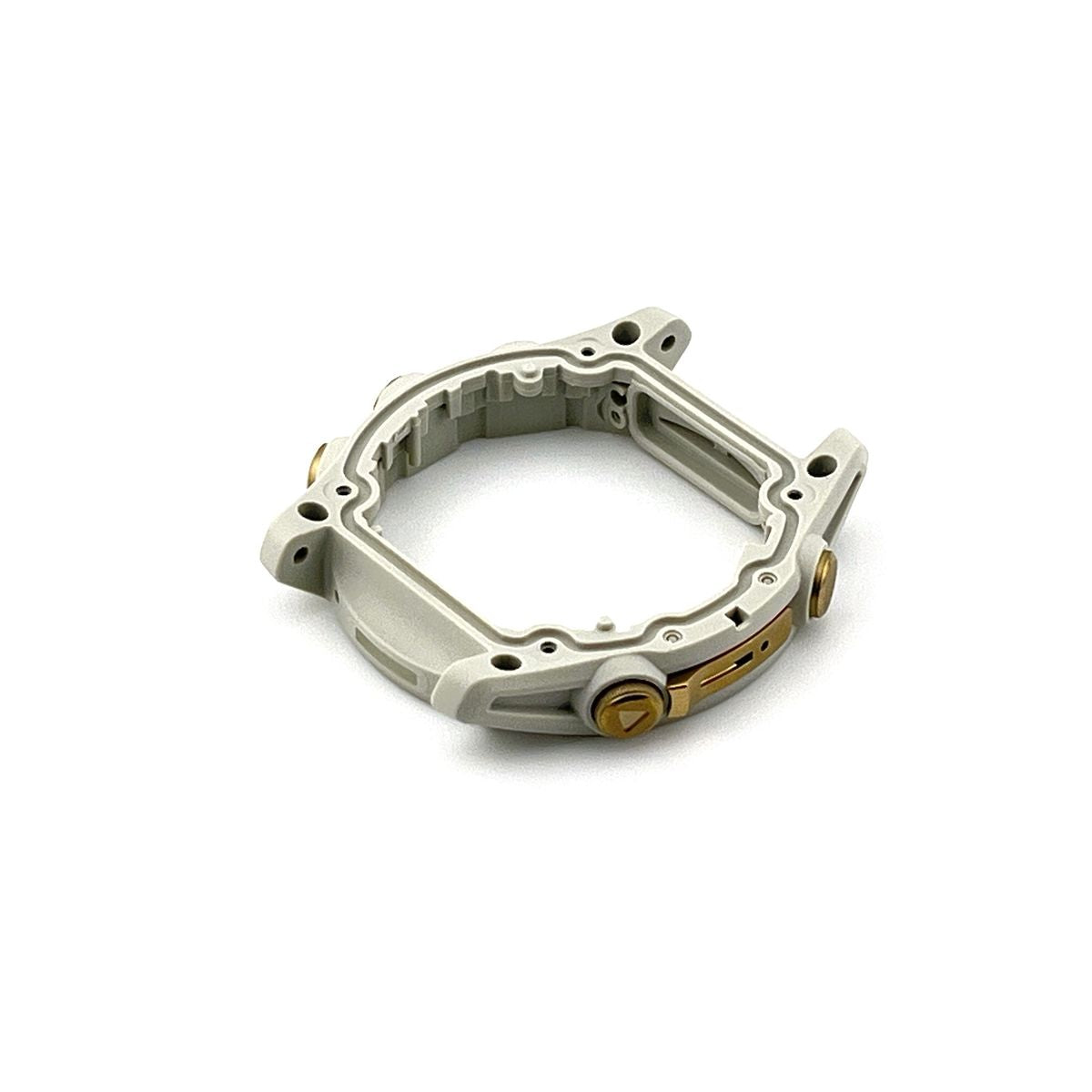 Middle case for Garmin Fenix 8 (43 mm) with buttons (white/soft gold) New