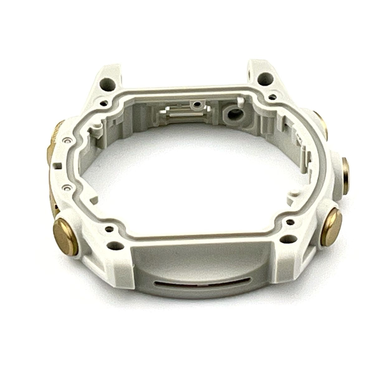 Middle case for Garmin Fenix 8 (43 mm) with buttons (white/soft gold) New