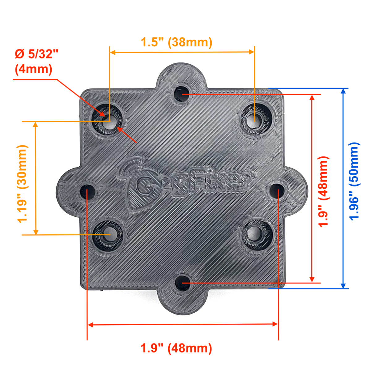 AMPS adapter for Garmin Montana, GPSMAP, Zumo strong 3D printed New